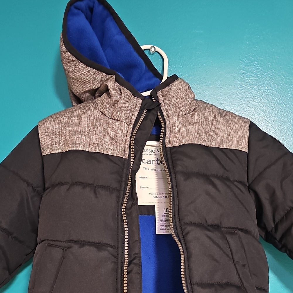 Carter's Black and Blue Kids Jacket